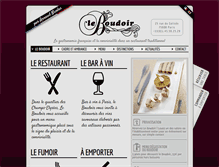 Tablet Screenshot of boudoirparis.fr